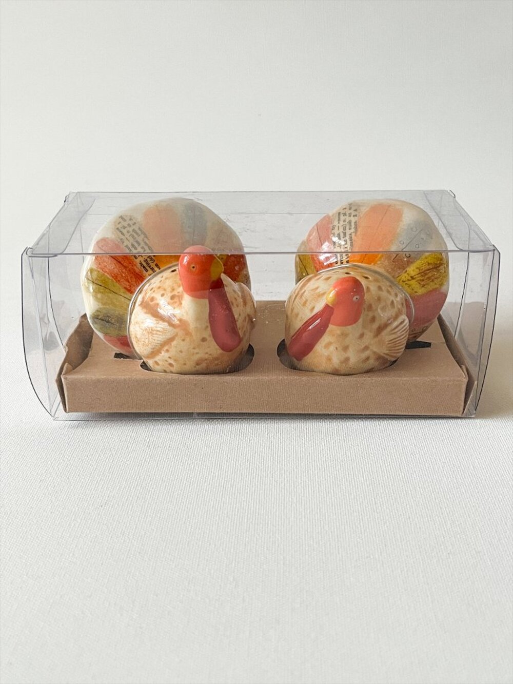 Vintage Turkey Ceramic Salt & Pepper Shaker Set Fall/Thanksgiving